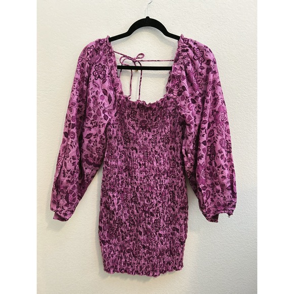 NWT Free People Smock it To Me Mini Dress Size XS - Picture 3 of 7